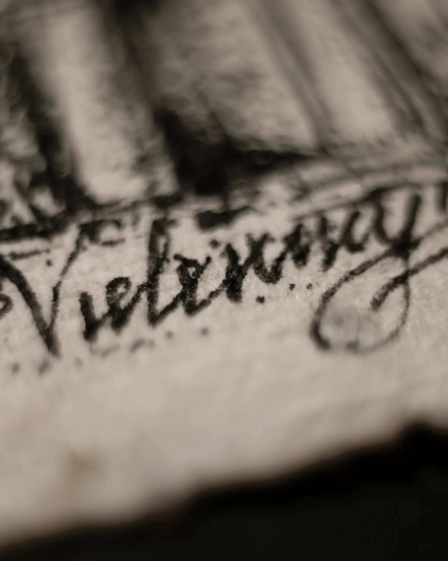 The artist’s signature on the paintings is a distinct art form in which the master's life stands still. Paper fibers, deep texture, and surface irregularities emphasize the painstaking labor. These microscopic details convey to the viewer the full honesty and handcrafted imperfection of the final result.