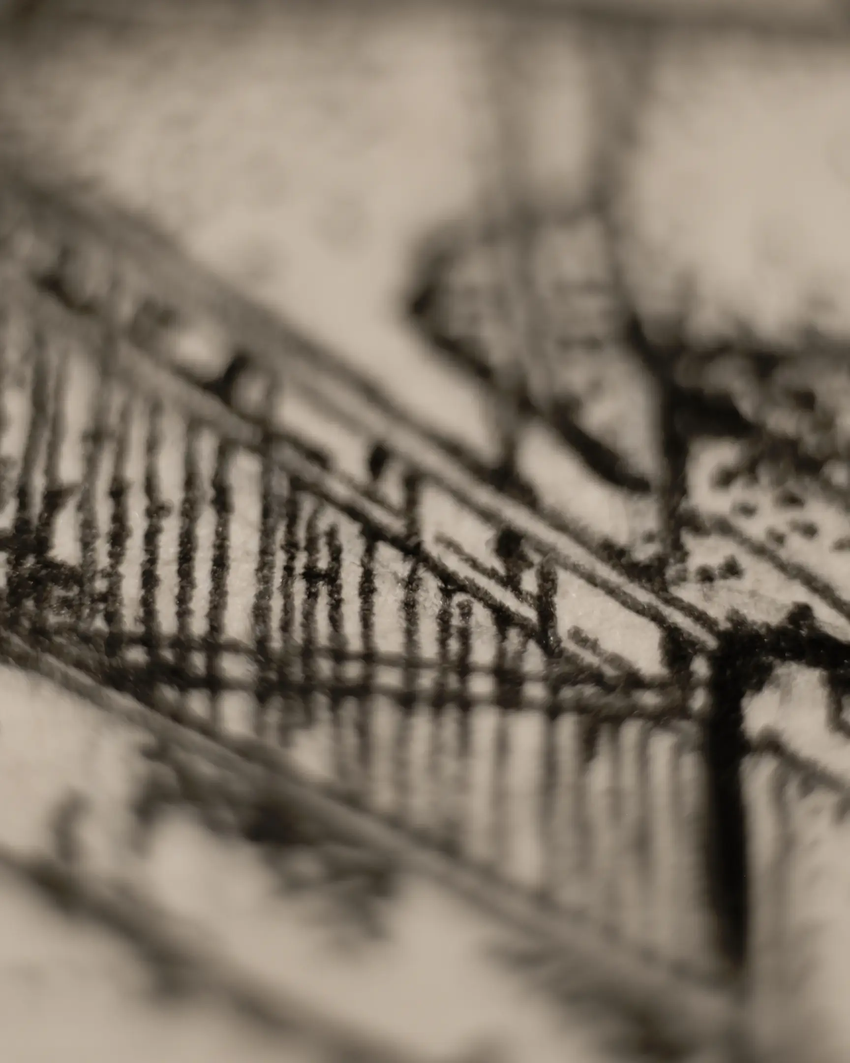 It might seem that small details are lost when viewed from afar, but in Vselenskyi’s works, this is not the case. Every grain of ink is important, for it is from them that the overall picture is formed, governing the viewer's perception. It is a delicate ensemble where the small part is as significant as the entire canvas.